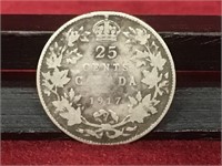 1917 Canada 25¢ Silver Coin