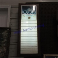 Busch Light up sign