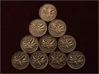 10 - 1969 Canada 1¢ Coins