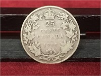 1919 Canada 25¢ Silver Coin