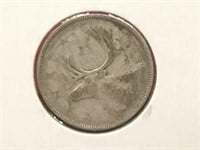 1953 Canada 25¢ Silver Coin