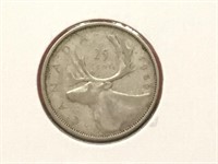 1959 Canada 25¢ Silver Coin