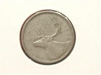 1956 Canada 25¢ Silver Coin