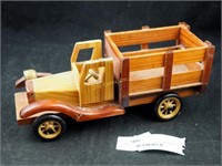 Vintage 11" Hand Crafted Wood Toy Truck