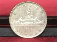 1952 Canada $1 Silver Coin