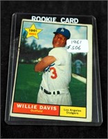 1961 Willie Davis # 506 Rookie Baseball Card