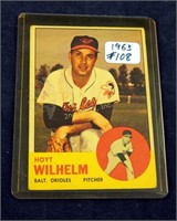 Vintage 1963 Hoyt Wilhelm #108 Baseball Card