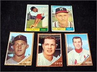 60's Kaat Burdette Flood Cash Boyer Baseball Cards