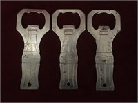 3 Retro Coca-Cola Bottle Openers