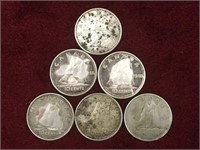5 - Canada 10¢ Silver Coins