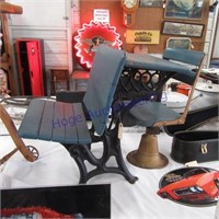 Small Cast iron school desk