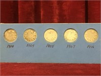 5 - Canada 10¢ Coins