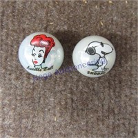 Lucey and Snoopy Marbles