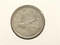 1953 Canada 25¢ Silver Coin
