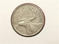 1943 Canada 25¢ Silver Coin