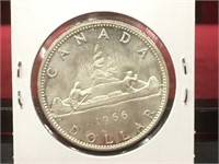 1966 Canada $1 Silver Coin