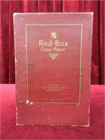Vintage Red-Box Copy Paper Box - England
