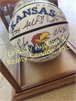 2004-05 KU Championship basketball autographed by