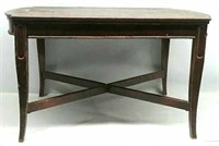 Classic Wood Coffee Table With Wood Edge Beading