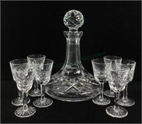 Waterford Crystal Ships Decanter & Cordials