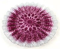 Vintage Purple Art Glass Platter