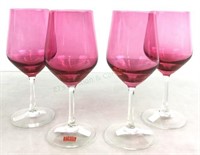 (4) Reizart Europa Crystal Wine Goblets