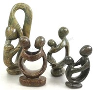 Group Of (4) Shona Stone Sculptures