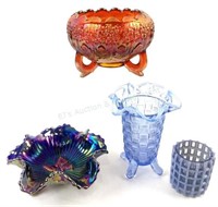 (4) Fenton Art Glass Bowls & Vases