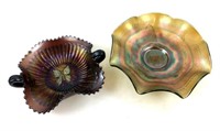 (2) Northwood Carnival Glass Dishes