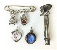 Sterling Silver Pendants & Pins