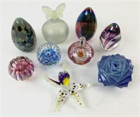 Art Glass Paperweights & Perfume Bottles