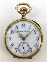 Benedict Brothers 14k Gold Pocket Watch