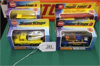 4 Super Kings Lesney Made in England and sign