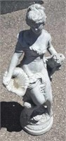 Large Cement Goddess Statue