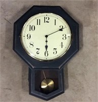 Wind Up Wall Clock Working Missing Key