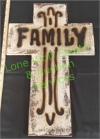 Wooden FAMILY Wall Cross