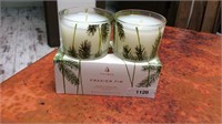 THYMES, Fraiser Fir, aromatic candle set of two,