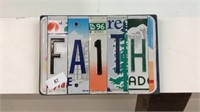 Sign, wooden/license plate