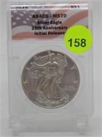 2011 SILVER EAGLE - 25TH ANNIVERSARY - INITIAL REL
