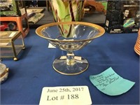 1930'S GOLD ENCRUSTED FOOTED BOWL