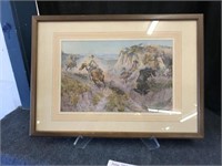 FRAMED PRINT BY RENOWN WESTERN ARTIST CHARLES