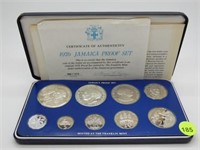 1976 JAMAICA PROOF SET IN PRESENTATION CASE WITH C