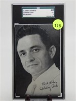 SCG GRADED 1960'S JOHNNY CASH BILLBOARD CARD