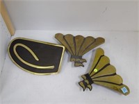 3 PC - BRASS DOOR PULLS