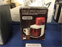 WARING ELECTRIC COFFEE GRINDER WITH 3 LBS BAG