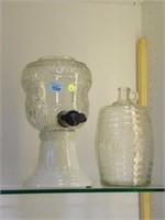 SYRUP DISPENSER WITH GLASS GLOBE - MINOR CHIP - LO