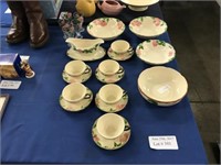 21 PIECES OF FRANCISCANWARE DESERT ROSE CHINA