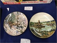 TWO LIMITED EDITION GORHAM PLATES "LEWIS AND CLARK