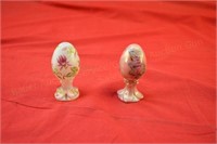 (2) Fenton Hand Painted Eggs