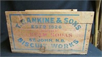 Frankine & Son NB Biscuit advertising crate